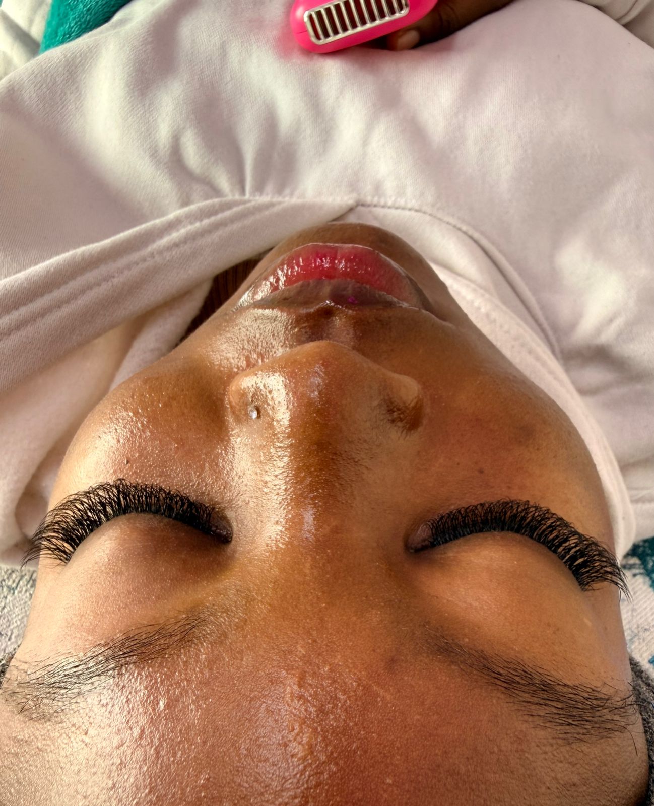 Volume lash extensions — close-up of a finished set